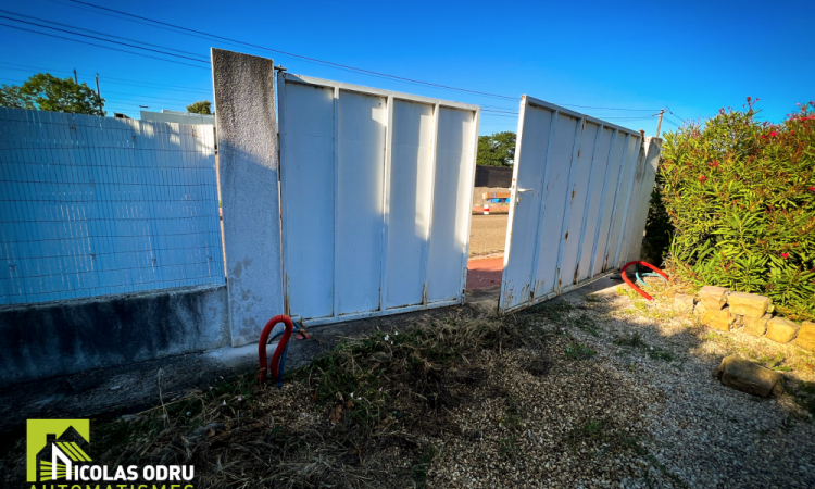 Le portail avant les travaux 